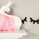 Elegant Swan With Princess Skirt Design Kids Baby Plush Throw Pillow Bolster Toy Photography Props-Pink