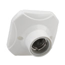 Plastic E27 Lamp Holder Screw Light Bulb Socket Holder Lamp Bulb Converter Adapter with Porcelain Head, AC 220V-250V