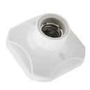 Plastic E27 Lamp Holder Screw Light Bulb Socket Holder Lamp Bulb Converter Adapter with Porcelain Head, AC 220V-250V