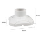 Plastic E27 Lamp Holder Screw Light Bulb Socket Holder Lamp Bulb Converter Adapter with Porcelain Head, AC 220V-250V