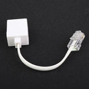 1 Piece Telephone Phone Extension Cord Landline Flash Cable Line Jack RJ45 to RJ11, 245mm