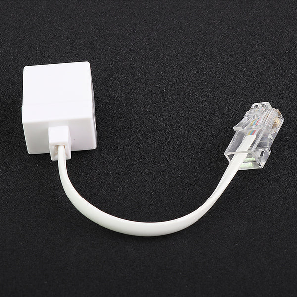 1 Piece Telephone Phone Extension Cord Landline Flash Cable Line Jack RJ45 to RJ11, 245mm