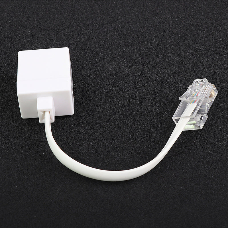 1 Piece Telephone Phone Extension Cord Landline Flash Cable Line Jack RJ45 to RJ11, 245mm