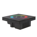 Tempered Glass Touch Panel Wall Switch RGB LED Dimmer Controller for Strip Light Rope Lights DC12~24V