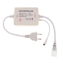 220V High Voltage LED Light Strip Light Controller RGB LED RF Remote Control with Music Modes- EU Plug