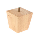 PACK 4 Furniture Feet Sofa Leg Solid Wood Square Cone Shape Burlywood