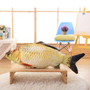 Pet Cat Toy Simulation Fish Interactive Kitten Chewing Scratching Play Fun Toys