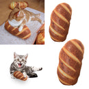 Creative Simulation Plush Bread Shape Pillow Plush Nap Cushion Pet Cat Toy Size L