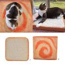 Creative Toast Bread Cushions for Cats and Small Dogs Pets Mat Sleep Soft Mattress Pad Kittens Vivid Bed