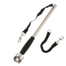 Stainless Steel Bicycle Attached Dog Leash Pet Walking Riding Hands Free Leash Dog Safety Training Leash