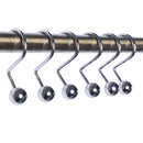 12 Pieces Heavy Duty Shower Curtain Ring Hook Bathroom Drape Panel Holder Hanger