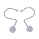 12 Pieces Heavy Duty Shower Curtain Ring Hook Bathroom Drape Panel Holder Hanger