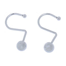 12 Pieces Heavy Duty Shower Curtain Ring Hook Bathroom Drape Panel Holder Hanger