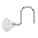 12 Pcs Crystal Diamond Cut Curtain Hooks Shower Curtain Set for Bathroom and Living Room