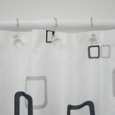 12 Pcs Crystal Diamond Cut Curtain Hooks Shower Curtain Set for Bathroom and Living Room