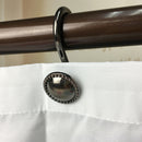 Old Rome Fashion Jewelry Shape Shower Curtain Ring Hook Hanger Set of 12Pcs
