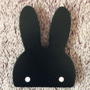 Pretty Rabbit Wall Mounted Hook MDF Material Hanger Home Organization Decor