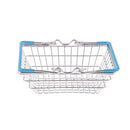 Wire Household Storage Pantry Organiser Basket Kitchen Cabinet Cupboard Divider Blue