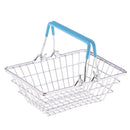 Wire Household Storage Pantry Organiser Basket Kitchen Cabinet Cupboard Divider Blue