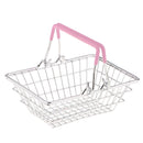 Wire Household Storage Pantry Organiser Basket Kitchen Cabinet Cupboard Divider Pink