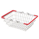 Wire Household Storage Pantry Organiser Basket Kitchen Cabinet Cupboard Divider Red
