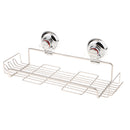 Non Rust Stainless Steel Bath Shower Suction Basket Caddy Bathroom Storage Tidy