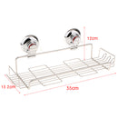 Non Rust Stainless Steel Bath Shower Suction Basket Caddy Bathroom Storage Tidy