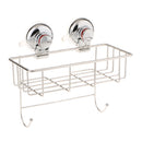 Non Rust Stainless Steel Bath Shower Suction Basket Caddy Bathroom Storage Tidy
