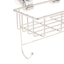 Non Rust Stainless Steel Bath Shower Suction Basket Caddy Bathroom Storage Tidy