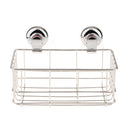 Non Rust Stainless Steel Bath Shower Suction Basket Caddy Bathroom Storage Tidy