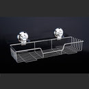 1Pcs Stainless Steel Bath Shower Storage Suction Basket Caddy Shelf for Kitchen Bathroom Organiser and Storage 38 x 13.7 x 6cm