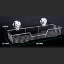 1Pcs Stainless Steel Bath Shower Storage Suction Basket Caddy Shelf for Kitchen Bathroom Organiser and Storage 38 x 13.7 x 6cm