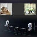Suction Wall Door Hanger 6 Hooks Holder Rack for Bathroom Kitchen Bedroom