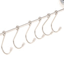 Suction Wall Door Hanger 6 Hooks Holder Rack for Bathroom Kitchen Bedroom