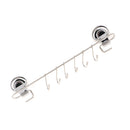 Suction Wall Door Hanger 6 Hooks Holder Rack for Bathroom Kitchen Bedroom