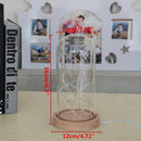 LED Firework Glass Gift Wood Base Touch Switch Table Desk Light Lamp Home Bedroom Decor Fashion Accessories Cover
