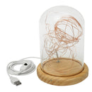 LED Firework Glass Gift Wood Base Touch Switch Table Desk Light Lamp Home Bedroom Decor Fashion Accessories Cover