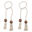 1 Pair Curtain Tie Backs Rope Tiebacks Window Sheer Voile Blackout Tassle Holdbacks