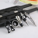5Piece Wine Bottle Opener Accessories Set with Corkscrew, Pourer & Stopper