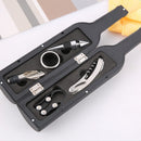 5Piece Wine Bottle Opener Accessories Set with Corkscrew, Pourer & Stopper