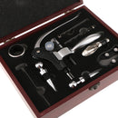 8 Piece Stainless Steel Wine Tool Set Bottle Opener Novelty Gift Box Corkscrew Accessories, 1 x Wine Pourer 2xFoil Cutter 1xDrip Ring 1xCorkscrew 1xWine Stopper 2xSpare Bits