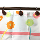 12-Piece Resin Pine Cone Design Curtain Ring Hooks Hangers for Shower,Window,Door Curtains Decoration