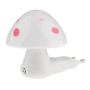 Cute Mushroom Design Wall Lamp LED Night Light with Auto Light Sensor Switch, EU Plug