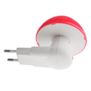 Cute Mushroom Design Wall Lamp LED Night Light with Auto Light Sensor Switch, EU Plug