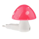 Cute Mushroom Design Wall Lamp LED Night Light with Auto Light Sensor Switch, EU Plug