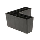Plastic Corner Universal Furniture Legs Plinth Sofa Legs Furniture Protection Stand Feet 6x3inch
