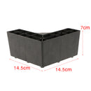 Plastic Corner Universal Furniture Legs Plinth Sofa Legs Furniture Protection Stand Feet 6x3inch