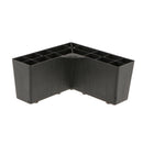 Plastic Corner Universal Furniture Legs Plinth Sofa Legs Furniture Protection Stand Feet 6x3inch