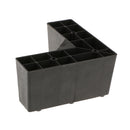 Plastic Corner Universal Furniture Legs Plinth Sofa Legs Furniture Protection Stand Feet 6x3inch