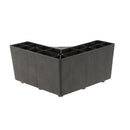 Plastic Corner Universal Furniture Legs Plinth Sofa Legs Furniture Protection Stand Feet 6x3inch